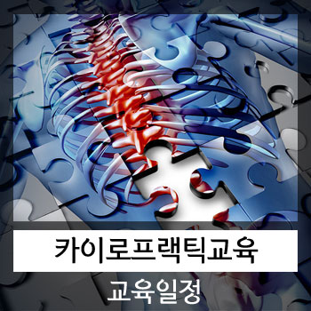  카이로프랙틱교육일정(대한수기요법연구회)
