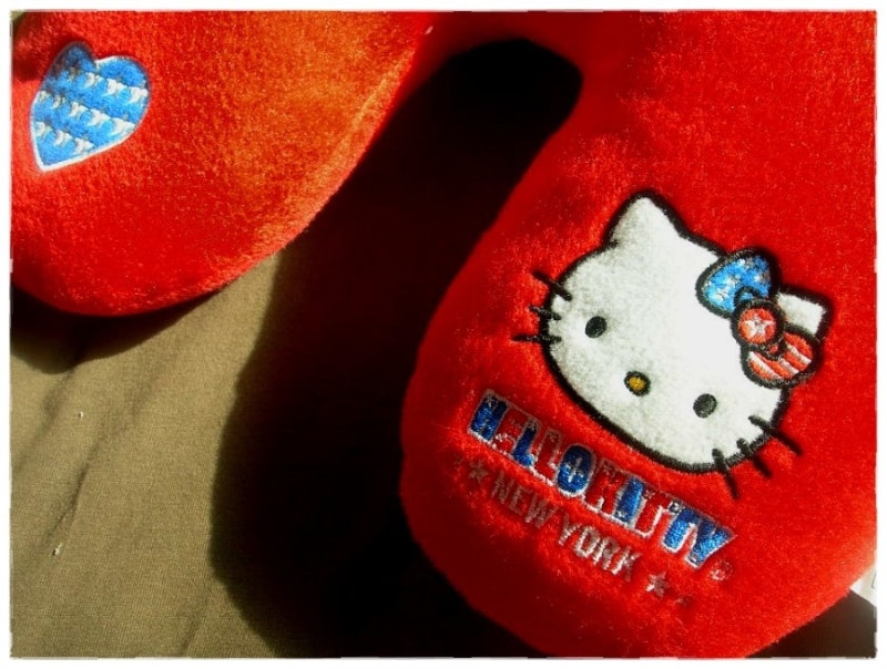 Hello Kitty New York 유아용 헬로키티 목베개