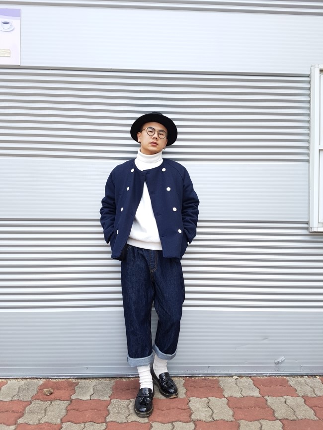  [데일리룩 #37] 하프 코트 & 페도라 & 와이드 팬츠로 스트릿룩 코디하기