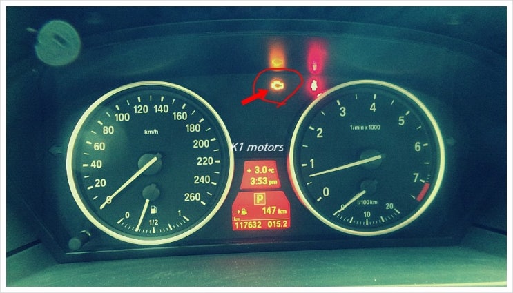  BMW 525I 엔진떨림과 진동 계기판경고등점등 수리 K1모터스