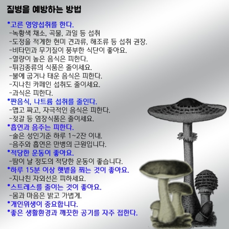  질병을 예방하는 방법