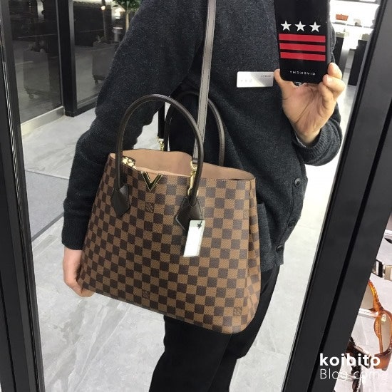 N41435 Louis Vuitton 2015 Damier Ebene Kensington Bag