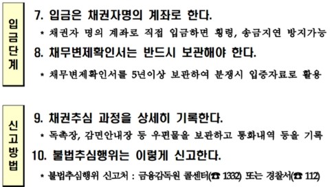 불법 채권추심 폭행, 협박을 하거나 밤에도 계속 연락을 한다면 3