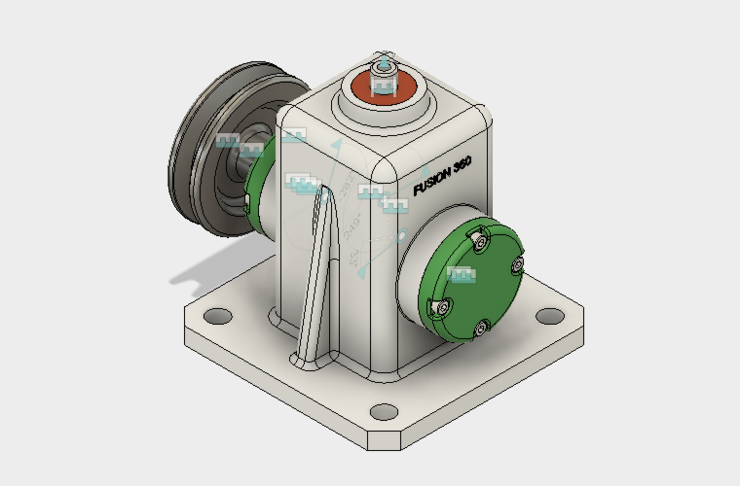  편심구동장치 조립-퓨전360(Autodesk Fusion360)