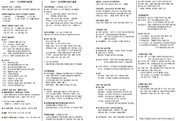 사회복지사1급 최종 요약정리(각 과목별 1p 요약) : 네이버 블로그 사회복지사1급 최종 요약정리(각 과목별 1P 요약) : 네이버 블로그
