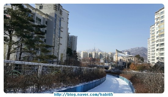 눈내린 수락리버시티 아파트~