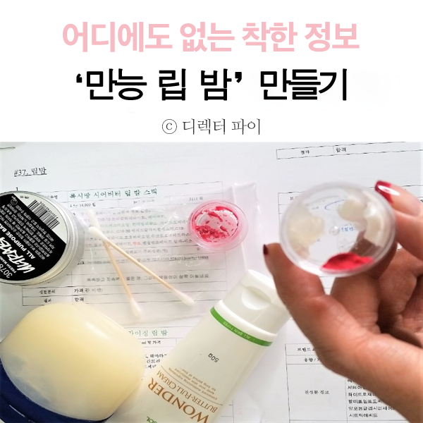 촉촉 '만능 립밤' 만들기, 착한 립밤 추가 by 디렉터파이