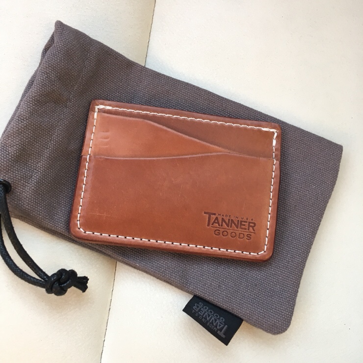 TANNERGOODS - JOURNEYMAN - NATURAL SHELL CORDOVAN 테너굿즈 저니맨 네츄럴 쉘 코도반 카드지갑