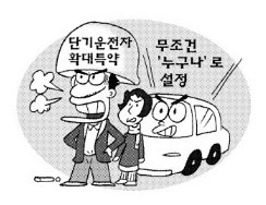 보험사, 설연휴 ‘누구나 운전 특약’ 꼼수 - 명절용 단기운전자 확대 특약 부부·부모 등 ‘선택 추가’ 불가 보험사, 설연휴 ‘누구나 운전 특약’ 꼼수 - 명절용 단기운전자 확대 특약 부부·부모 등 ‘선택 추가’ 불가