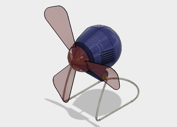  미니선풍기 모델링-Fusion 360