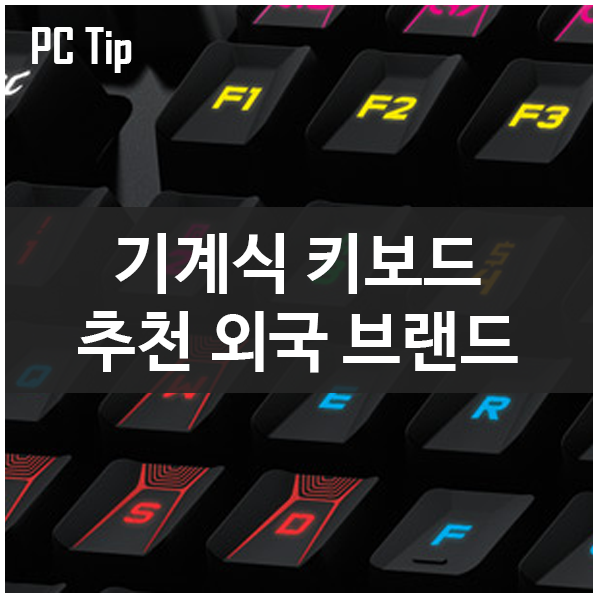 입문용 기계식 키보드 구매 가이드. 추천 외국 브랜드 입문용 기계식 키보드 구매 가이드. 추천 외국 브랜드
