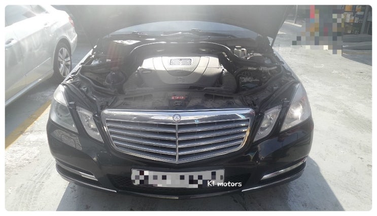  벤츠 E300 제논 헤드라이트 전구 교환 K1모터스