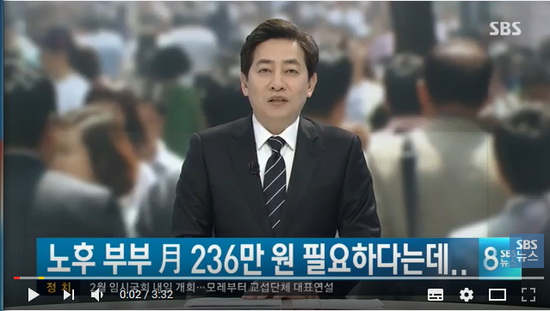 은퇴 부부 "月 236만 원 필요"…국민연금 갖고 어림없다 / SBS 뉴스