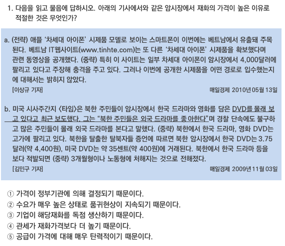  [Daily 경제상식] 암시장은 왜 생기는 것일까?