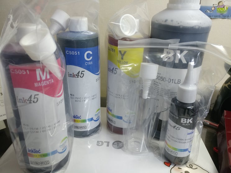  [박로하] 무한잉크프린트 잉크 리필하기/리필잉크/잉크충전방법
