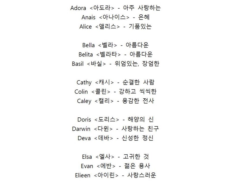 멋있는 영어 닉네임 아이디 추천 : 네이버 블로그 멋있는 영어 닉네임 아이디 추천 : 네이버 블로그