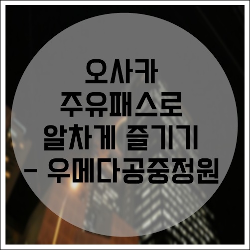  [1월의 오사카] 주유패스로 알차게 즐기는 오사카 여행 - 우메다공중정원(우메다스카이빌딩) 및 야경 