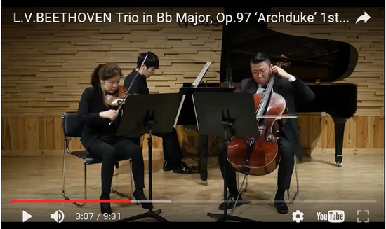 L.V.BEETHOVEN Trio in Bb Major, Op.97 ‘Archduke’ 1st mov (Trio Michael/2017년 1월) L.V.BEETHOVEN Trio in Bb Major, Op.97 ‘Archduke’ 1st mov (Trio Michael/2017년 1월)