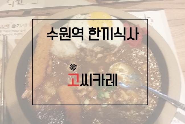  수원역 돌아다니다가 만난 고씨카레