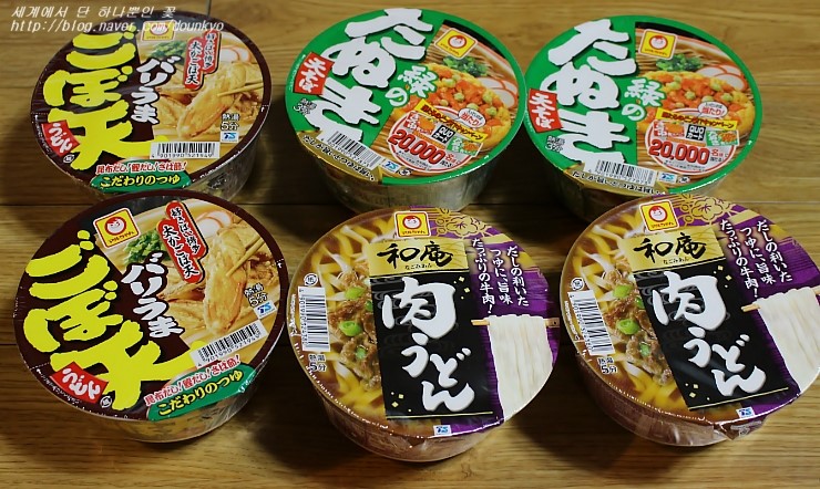  일본 컵라면 / 마루짱 컵라면 / 구운 다이후쿠모찌 