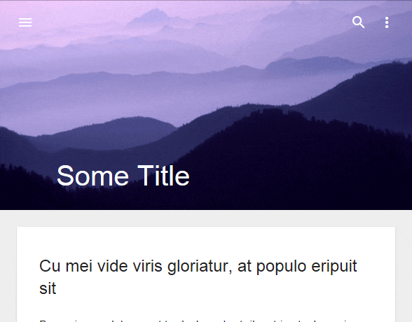 스크롤시 상단 변화 / Scroll Header 스크롤시 상단 변화 / Scroll Header
