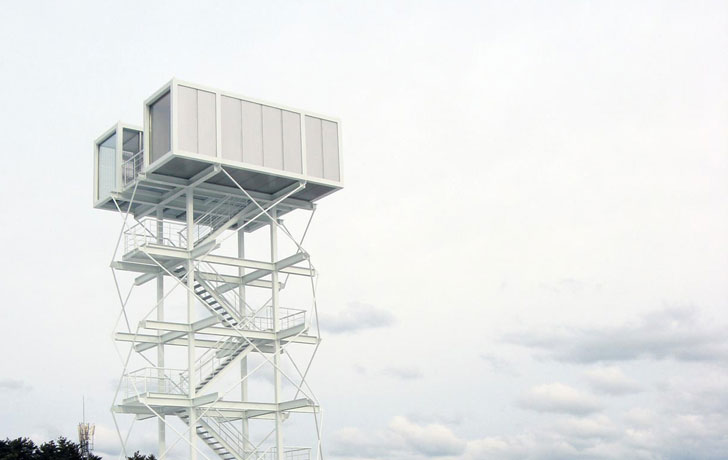 DMZ에 설치된 전망대 구조물 티하우스 전경