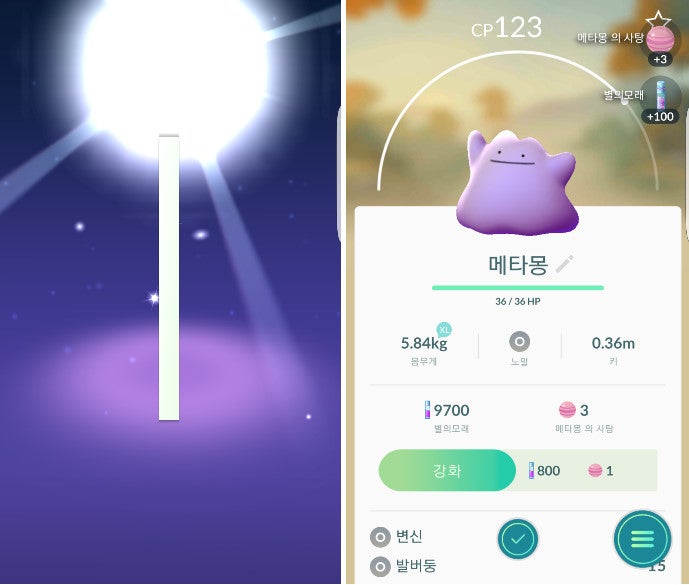 모지코 레트로 포켓몬go 메타몽 둥지 발견 네이버 블로그