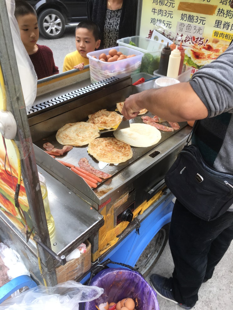 중국에서 먹는 대만 길거리 음식