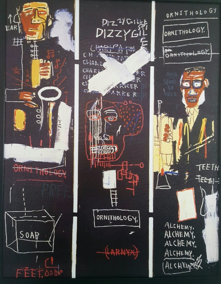  Image - 장 미셸 바스키아(Jean Michel Basquiat), 호른연주자(Horn Player)