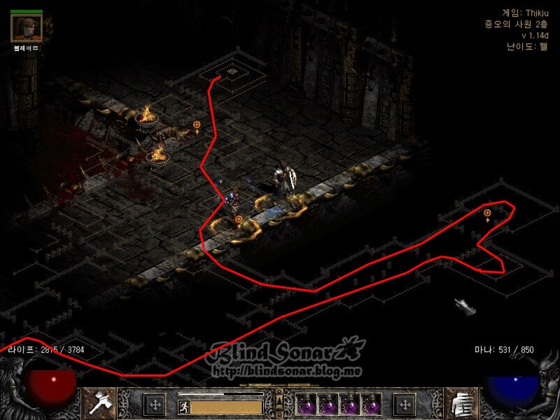 디아블로2 - 메피스토 앵벌을 위한 증오의 사원 길찾기 팁! : 네이버 블로그 디아블로2 - 메피스토 앵벌을 위한 증오의 사원 길찾기 팁! : 네이버 블로그