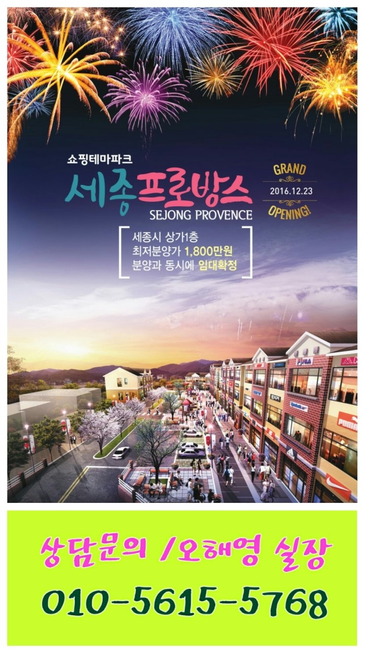  세종 프로방스 상가 정보 알아보기