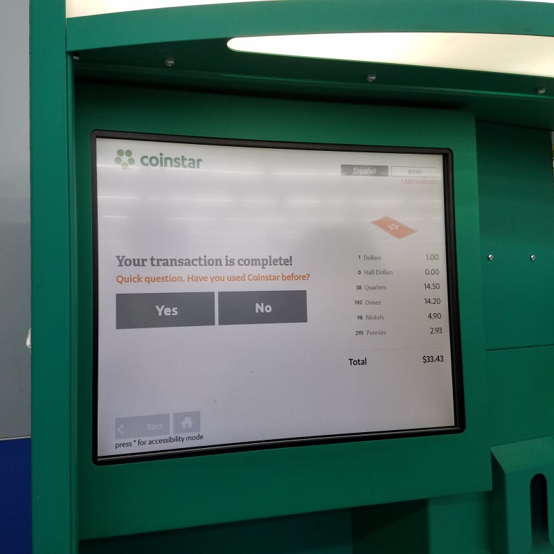 월마트/동전교환기/ 코인스타(coinstar)/동전털기 : 네이버 블로그