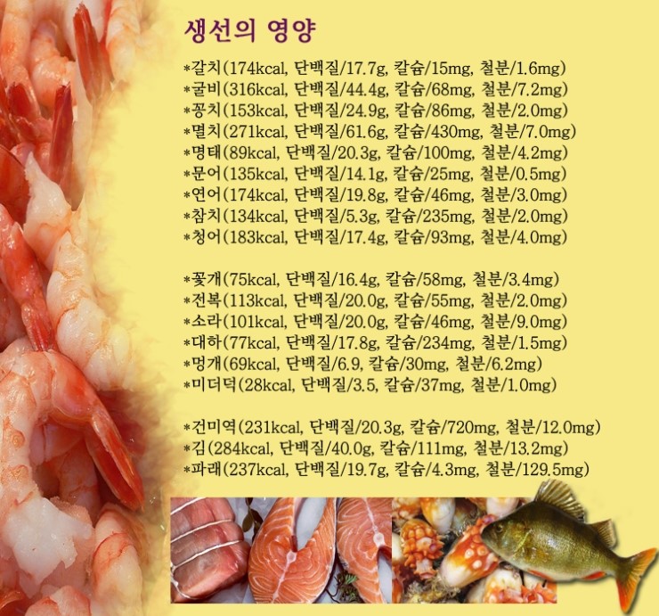  생선의 영양