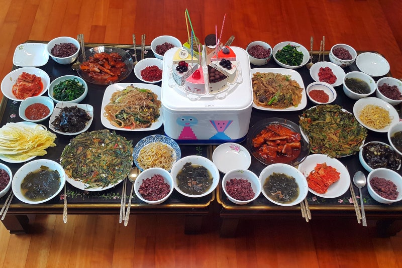 소박한 생일잔치 상차림/음식종류 : 네이버 블로그