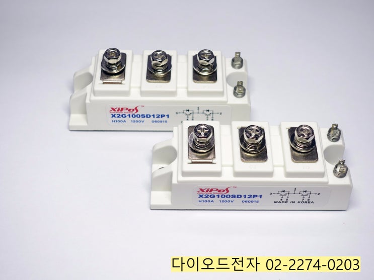  [판매중] X2G100SD12P1 , HIVRON (XIPOS) 100A 1200V 2소자 IGBT , 다이오드전자