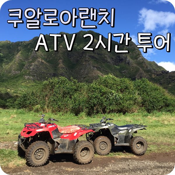 하와이 오아후 쿠알로아랜치 ATV 2시간 투어 후기