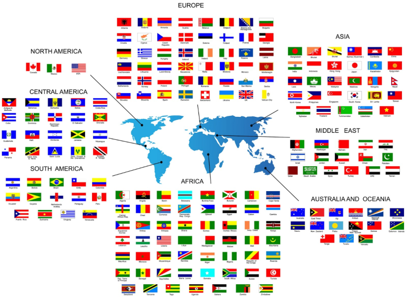 세계 나라 이름 영어로 알아보자 : 네이버 블로그