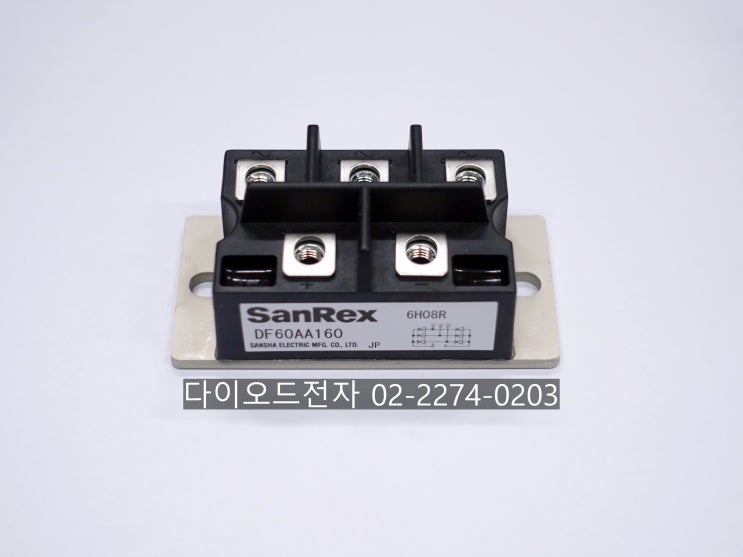  [판매중] DF60AA160 , SANREX 60A 1600V 3상브릿지다이오드