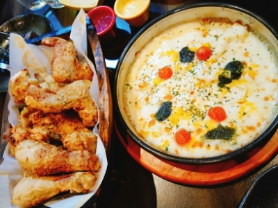  오빠닭 떠먹는피자 치킨 제대로야^^*
