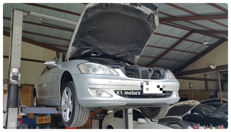  벤츠S350L 벨트소음으로 재입고 K1모터스