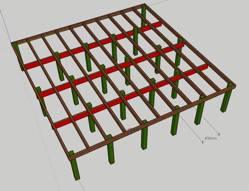 데크(Decking)이야기 03 - 데크의 구조 장선과 멍에 : 네이버 블로그