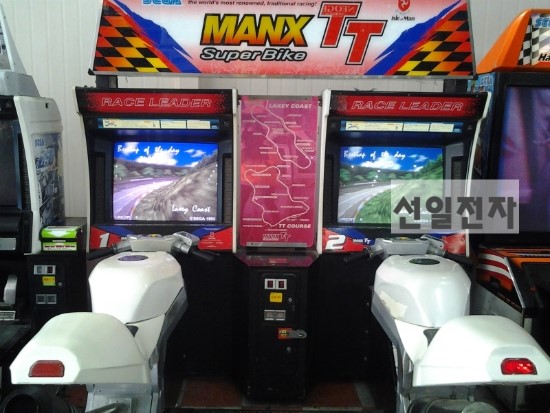  오토바이 오락기 세가 망스티티 Sega manx tt
