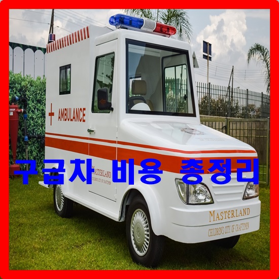  119구급차 비용 총정리해 봤어요