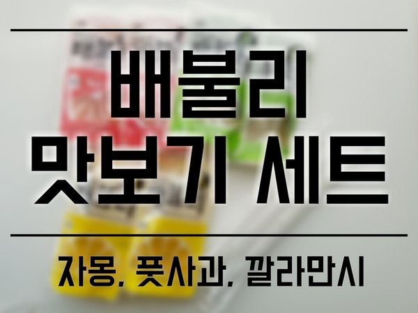 [Food] 다신샵 배불리젤리 맛보기 후기(깔라만시맛&풋사과맛&자몽맛 )