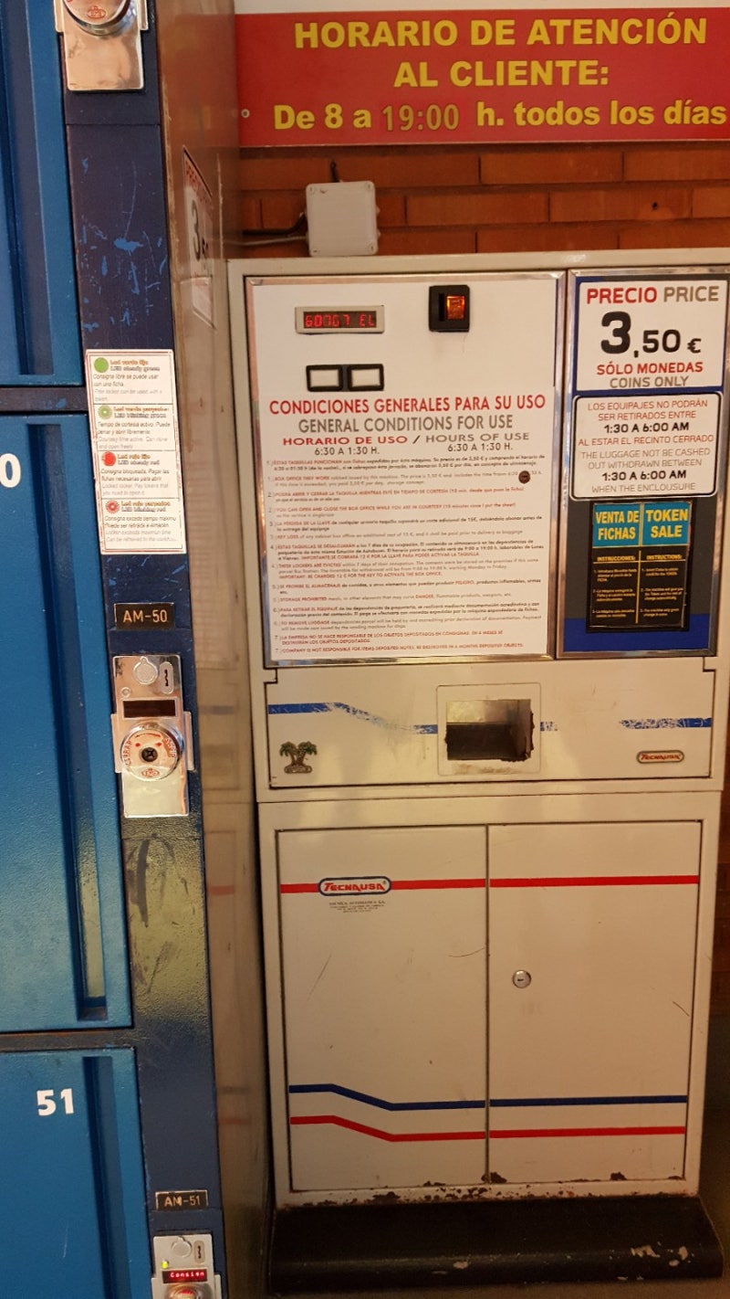 스페인 말라가 버스터미널 코인락커 : 네이버 블로그