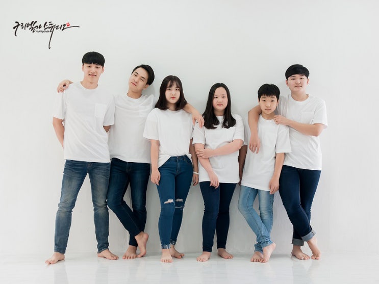  마석 사진관 청바지 가족사진 촬영 비용(가격)