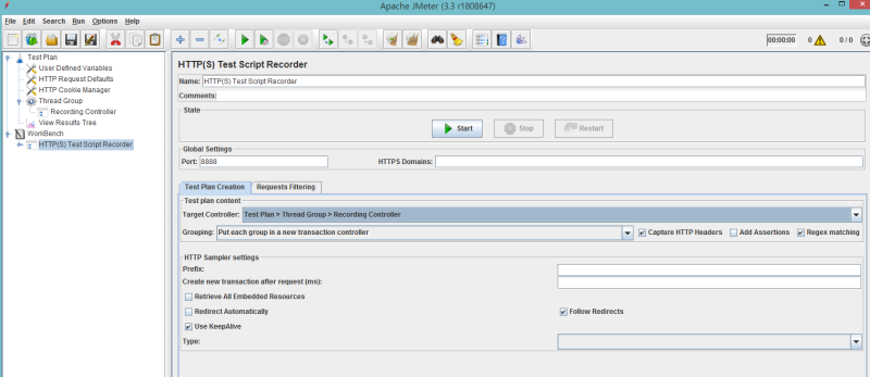 Apache JMeter HTTP(S) Test Script Recorder 사용법 : 네이버 블로그
