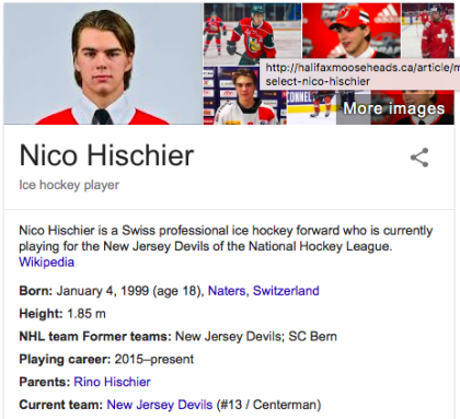 Nico Hischier - Wikipedia