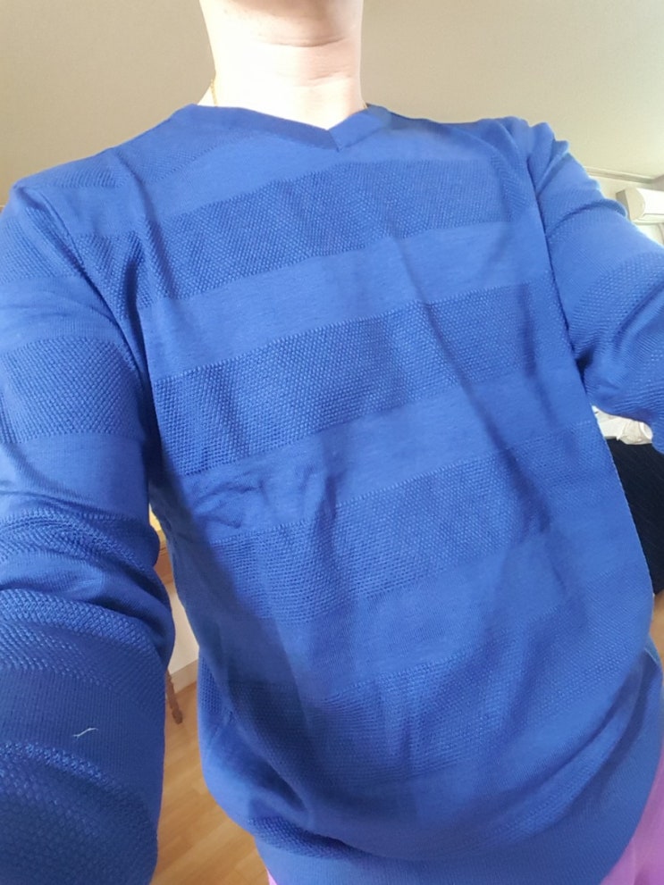  칸투칸 A32 브이넥 와인 니트