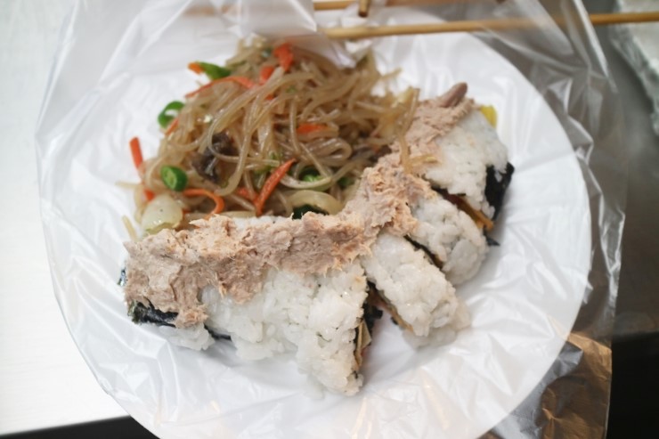  광장시장 누드김밥 위치 난 맛남 